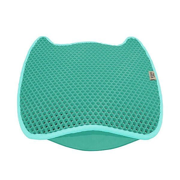 Cattie Taraklı Eva Kedi Kumu Paspası 50x50cm AÇIK MAVİ