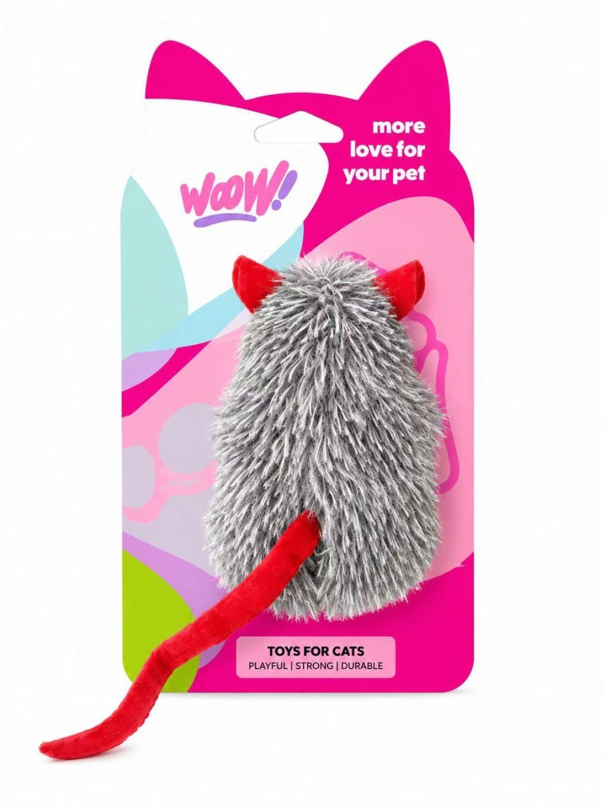 WOW KEDİ OYUNCAK FARE GRİ
