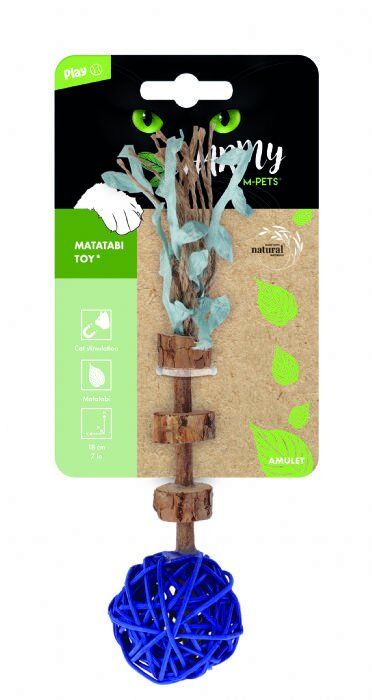 M-PETS CHARMY AMULET MATATABİ KEDİ OYUNCAĞI BLUE