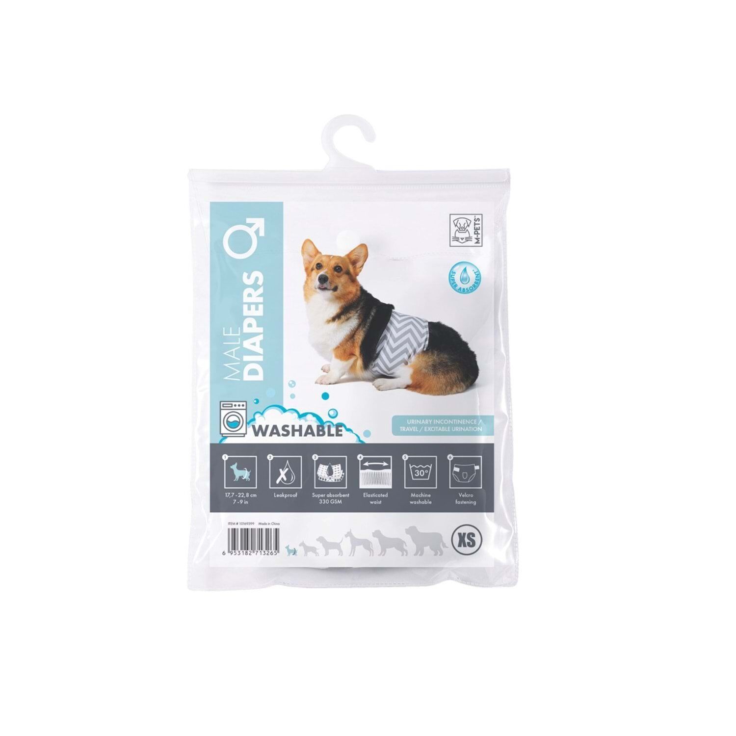 M-PETS ERKEK KÖPEKLER İÇİN YIKANABİLİR KÜLOT (XS)
