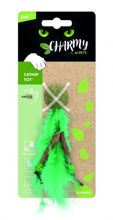 M-PETS CHARMY BUGBEAR CATNİPLİ KEDİ OYUNCAĞI GREEN
