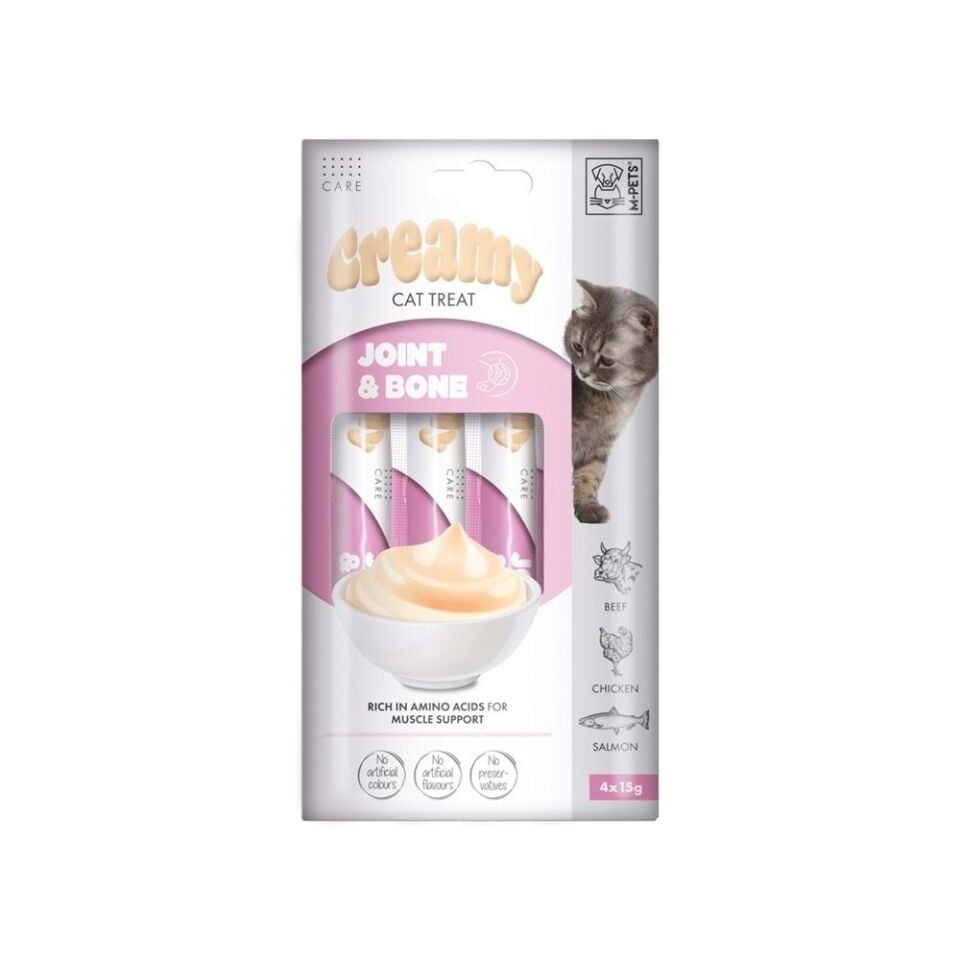 M-PETS JOINT & BONE FONKSİYONEL CREAMY KEDİ ÖDÜL 4X15 GR