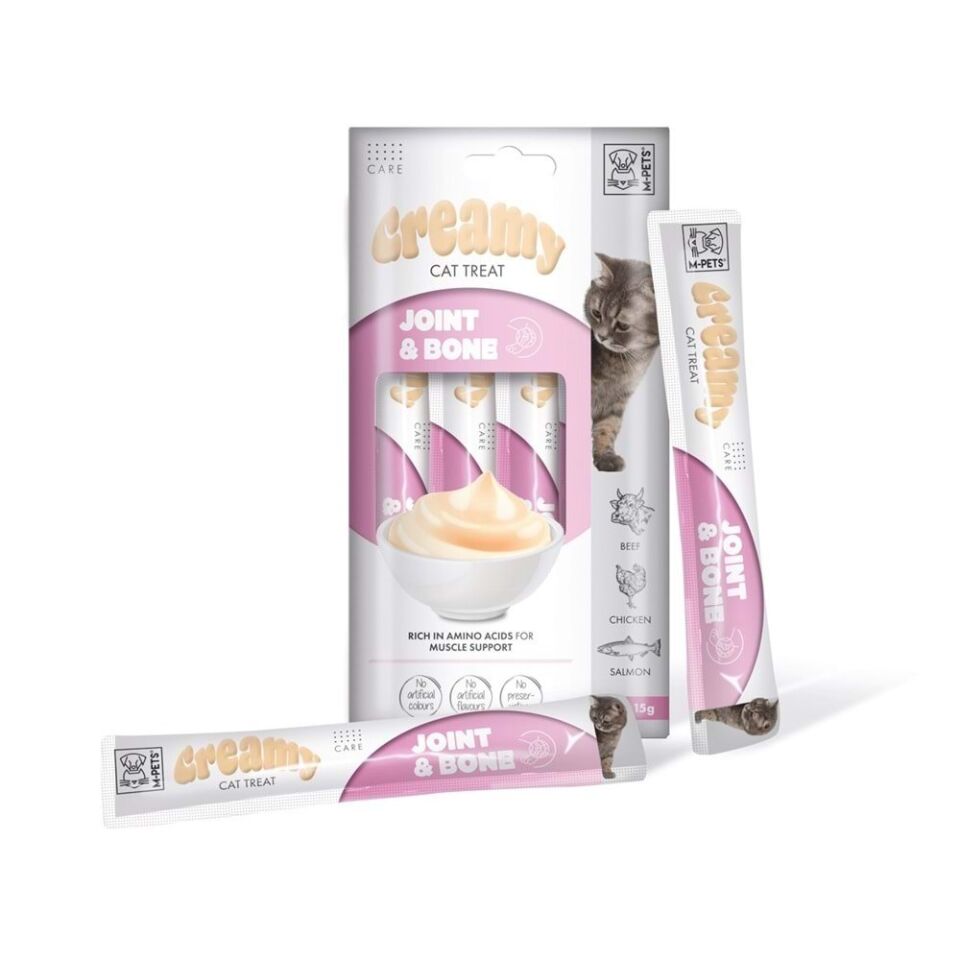M-PETS JOINT & BONE FONKSİYONEL CREAMY KEDİ ÖDÜL 4X15 GR