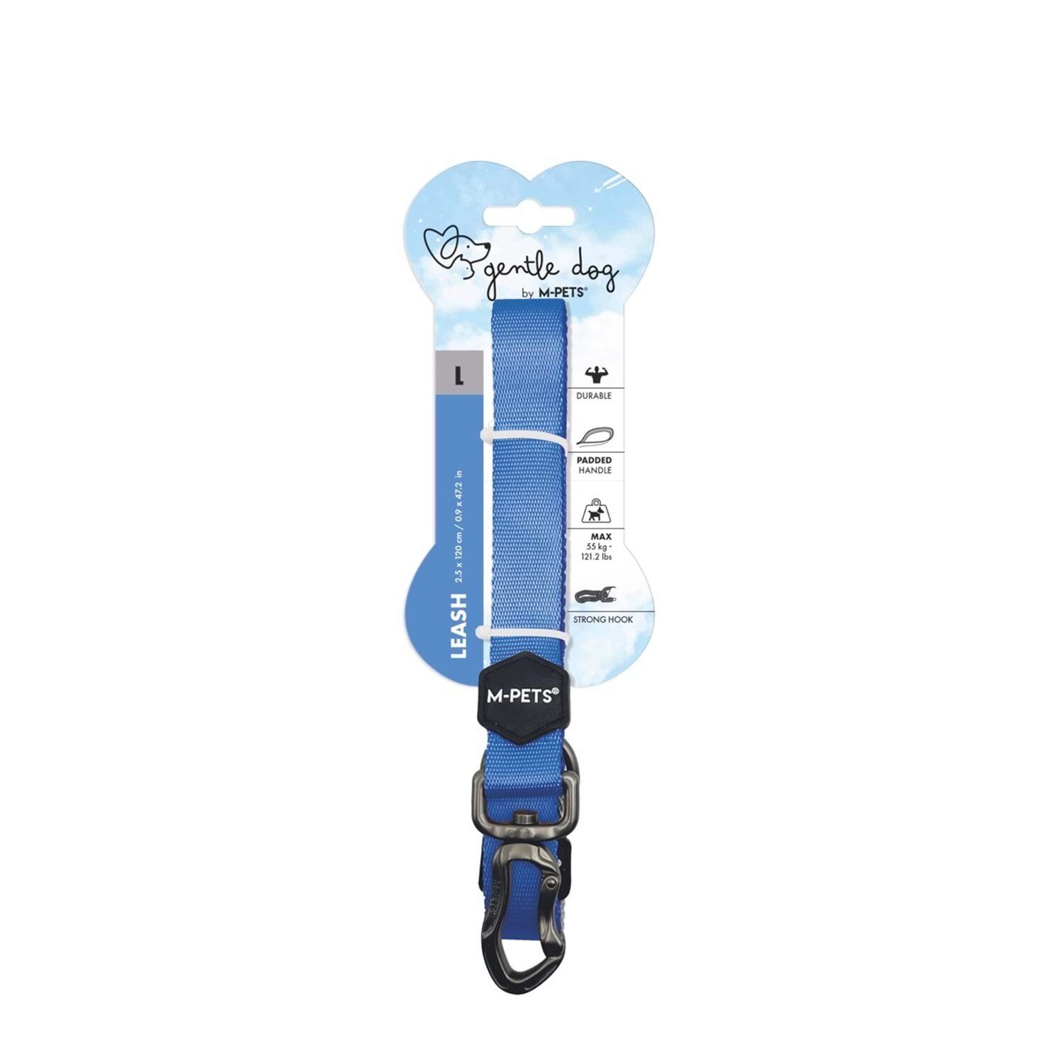 M-PETS GENTLE DOG GEZDİRME KAYIŞI (L) BLUE