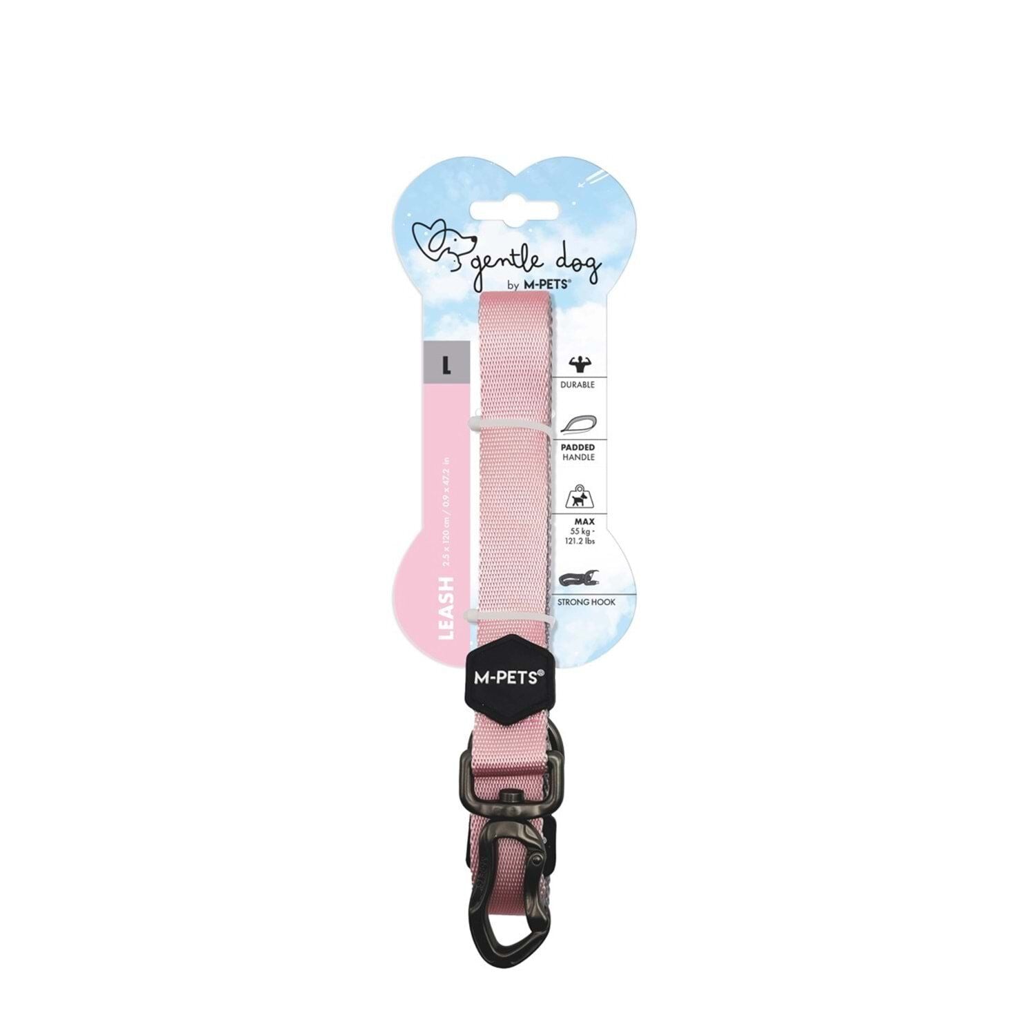 M-PETS GENTLE DOG GEZDİRME KAYIŞI (L) PİNK