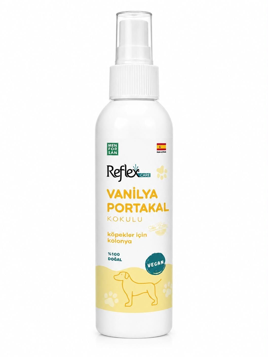 REFLEX CARE VANİLYA-PORTAKAL KOKULU KÖPEK KOLONYASI 125 ML