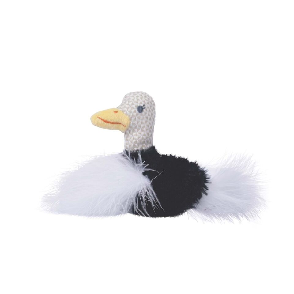 M-PETS PLUME OSTRİCH CATNİPLİ KEDİ OYUNCAĞI WHİTE