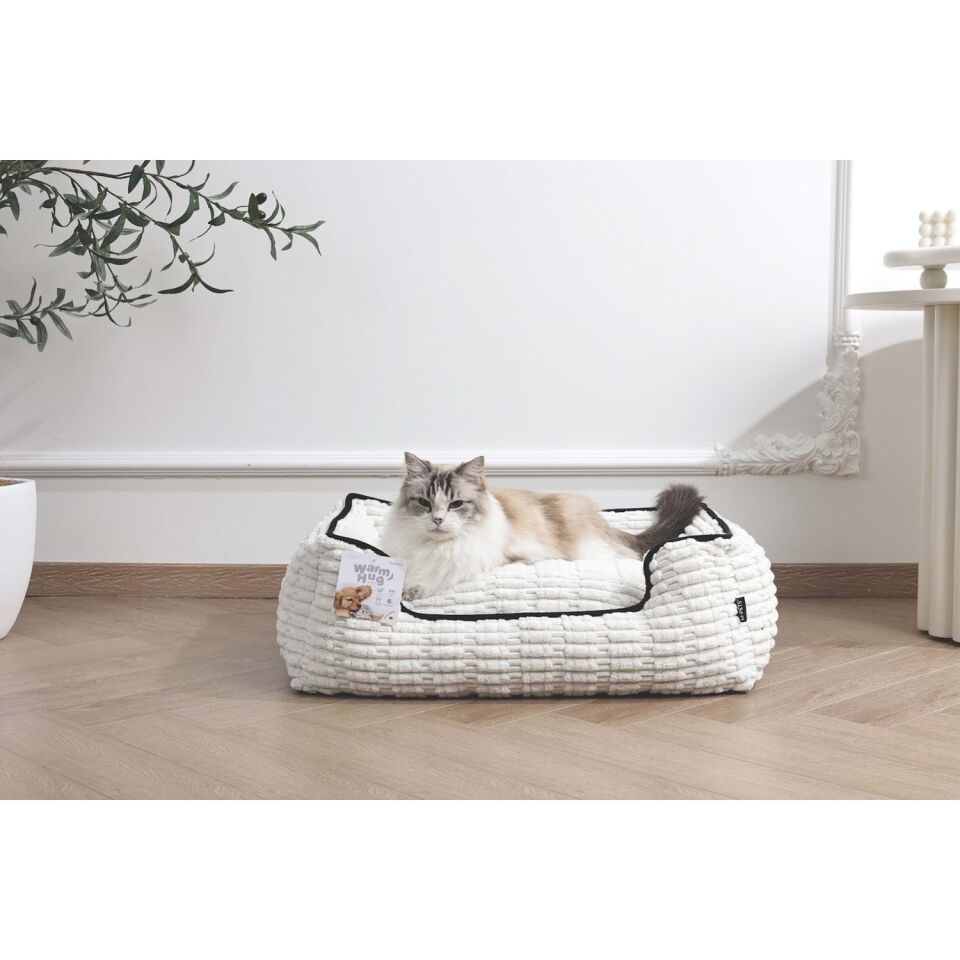 M-PETS WARM HUG CUSHİON YATAK (M) BEYAZ