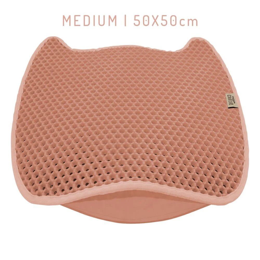 Cattie Taraklı Eva Kedi Kumu Paspası Pembe 50x50cm