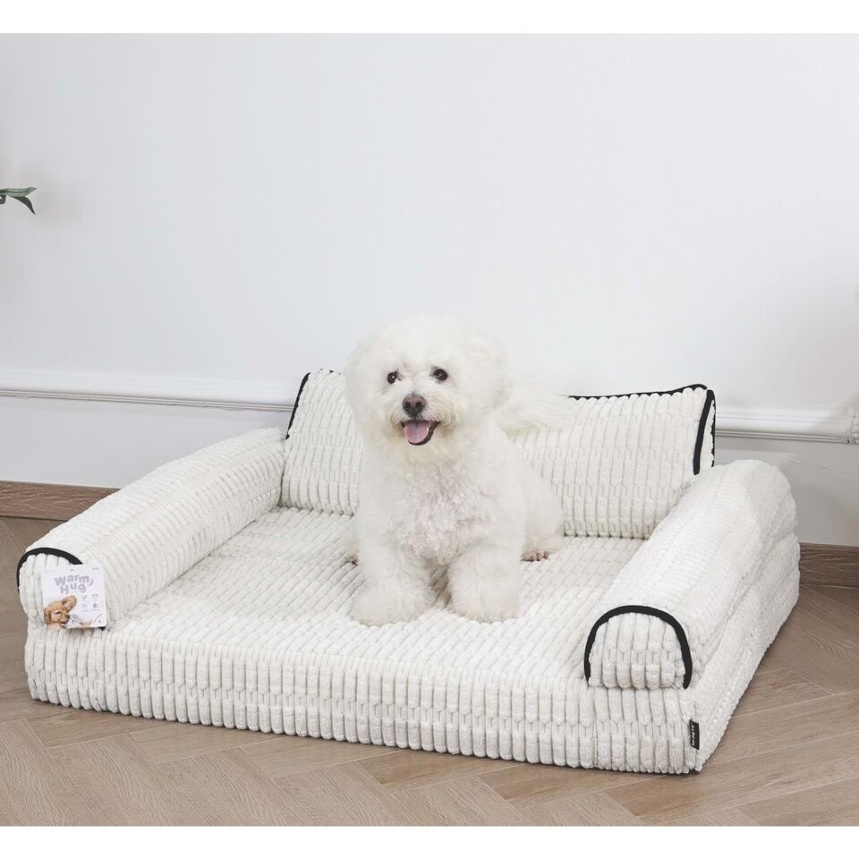 M-PETS WARM HUG KOLTUK YATAK (L) BEYAZ