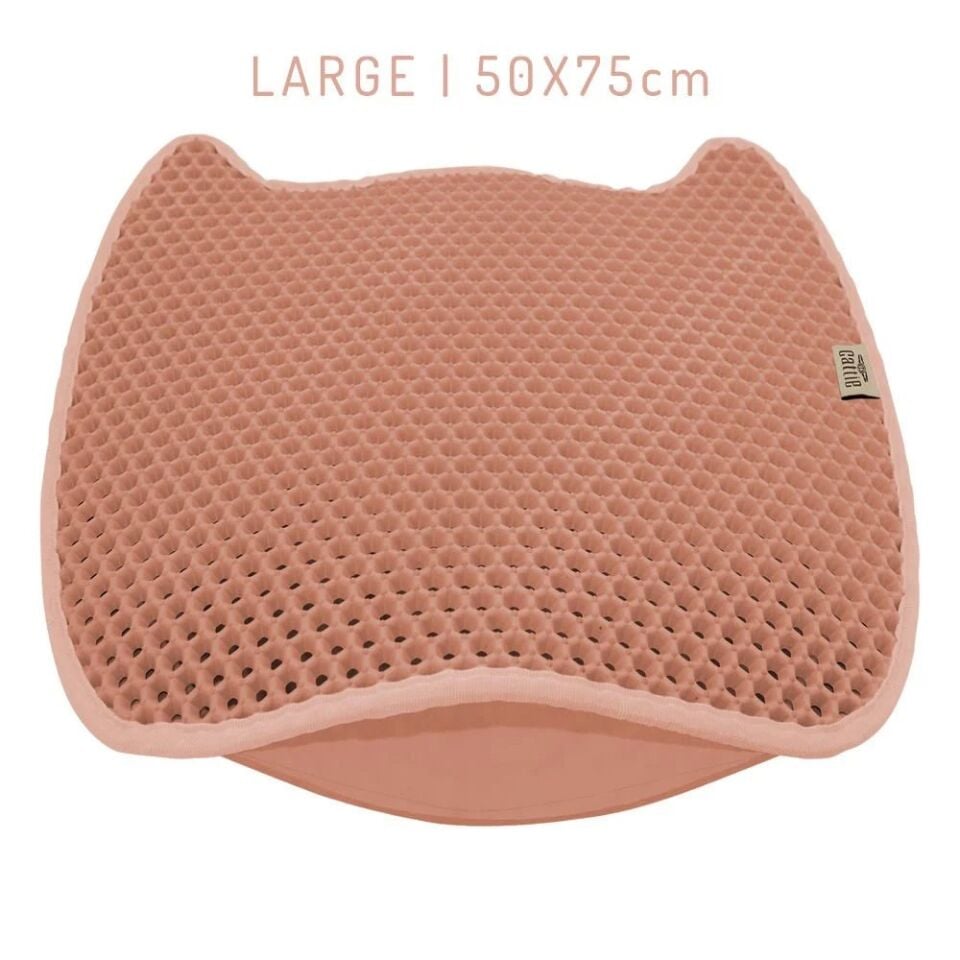 Cattie Taraklı Eva Kedi Kumu Paspası Pembe 50x75cm
