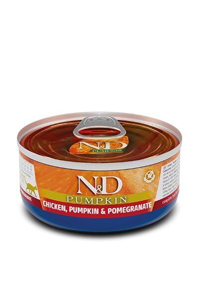 N&D YETİŞKİN KEDİ TAVUK, BALKABAĞI & NAR 70 GR