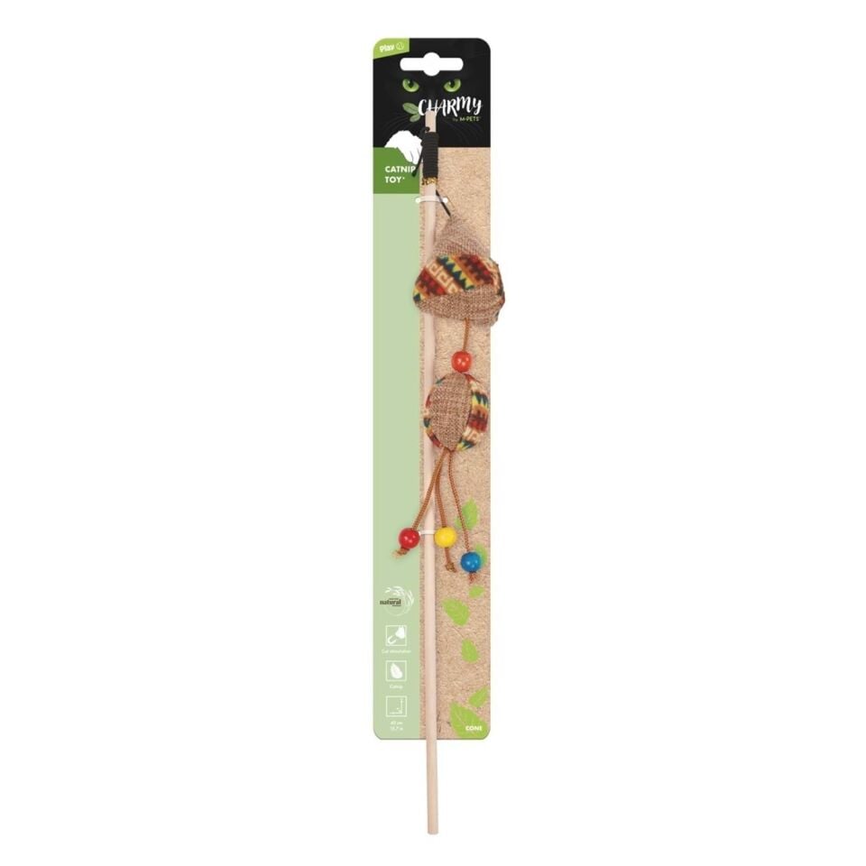 M-PETS CHARMY CONE CATNİPLİ KEDİ OYUNCAĞI OLTA BROWN