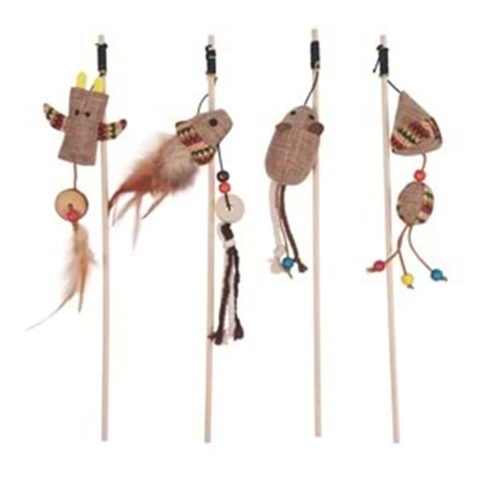 M-PETS CHARMY CONE CATNİPLİ KEDİ OYUNCAĞI OLTA BROWN