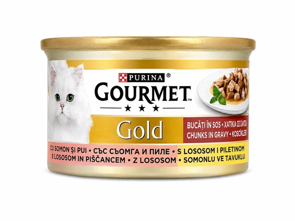 GOURMET GOLD SOMONLU-TAVUKLU PARÇA ETLİ 85 GR