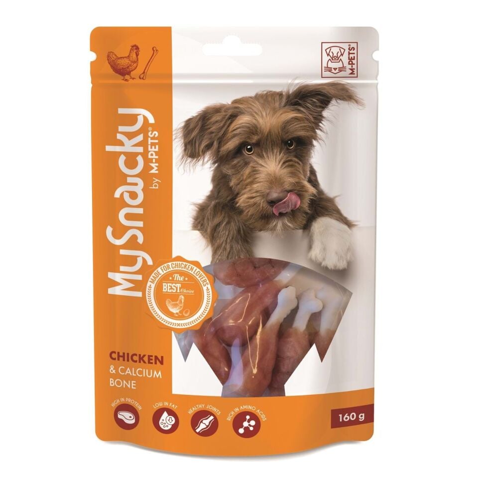 M-PETS MY SNACKY CHICKEN & CALCIUM BONE KÖPEK ÖDÜLÜ 160GR
