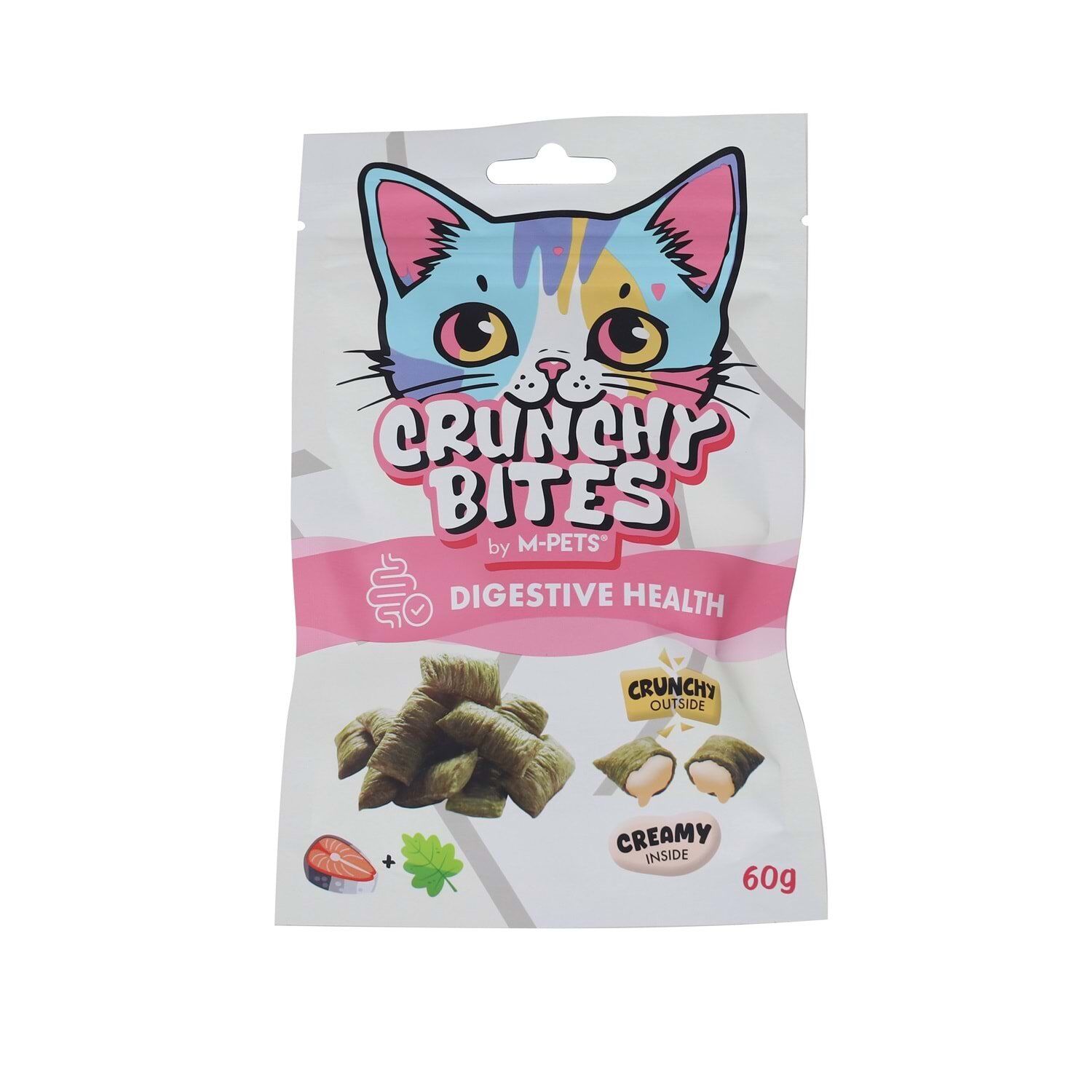 M-PETS CRUNCHY BITES DIGESTIVE HEALTH FONKSİYONEL KEDİ ÖDÜLÜ 60GR