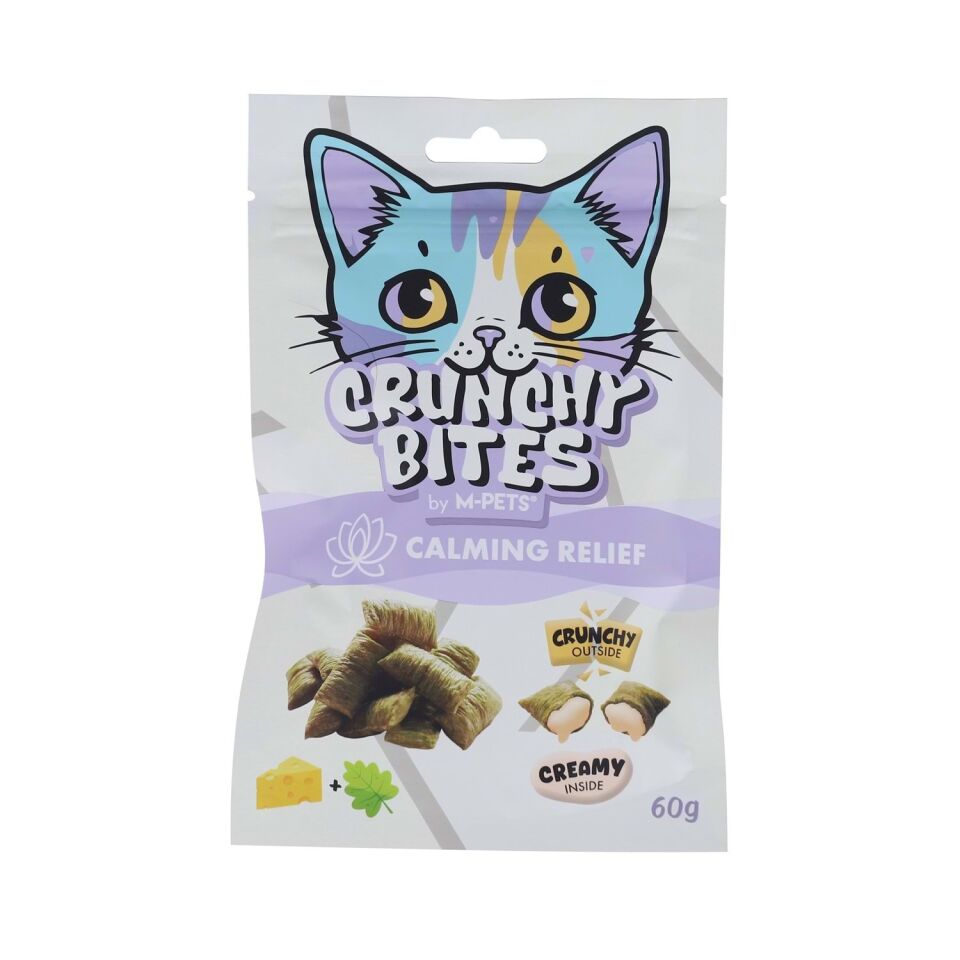 M-PETS CRUNCHY BITES CALMING RELIEF FONKSİYONEL KEDİ ÖDÜLÜ 60GR