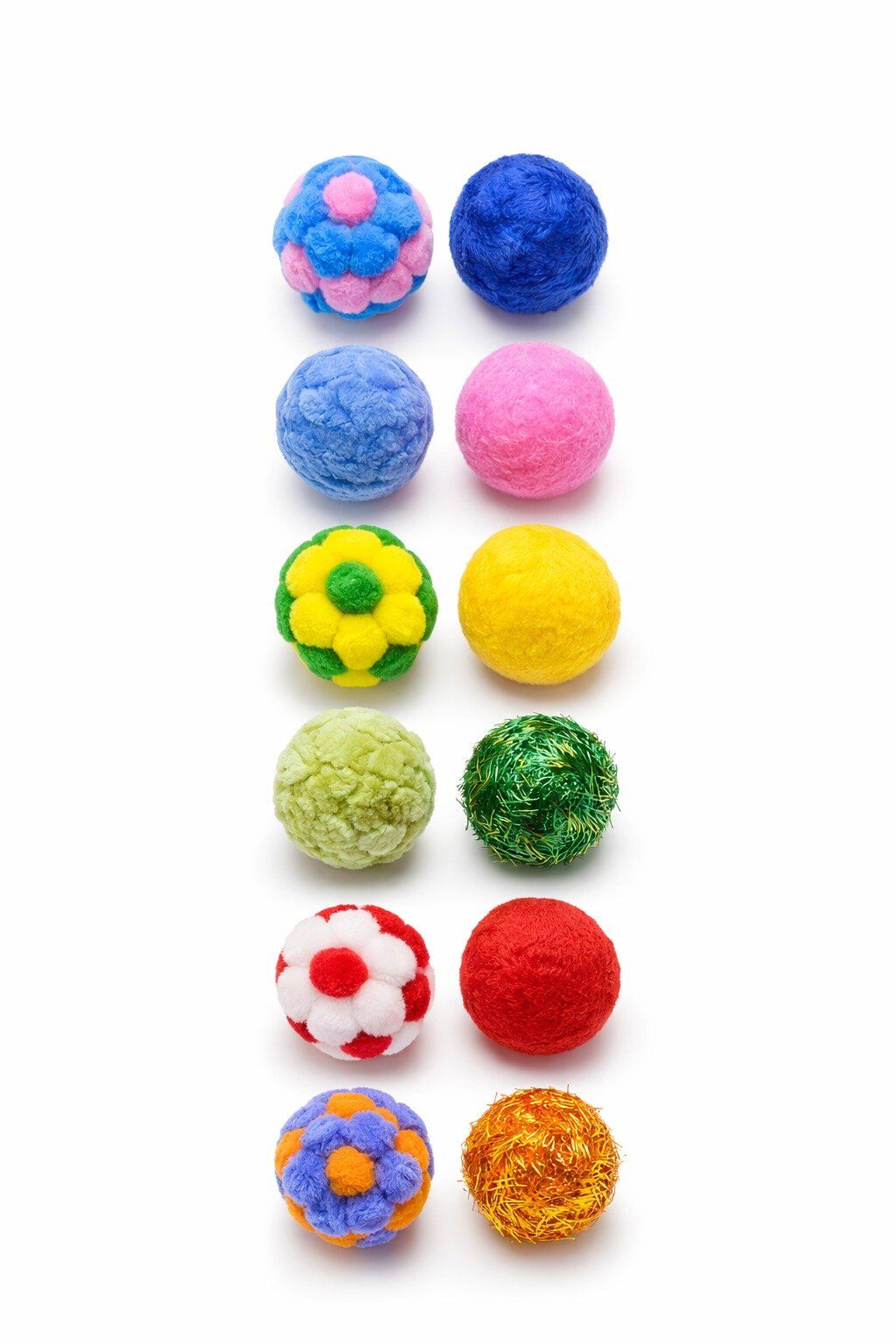 MAJO KEDİ OYUNCAĞI KARIŞIK 5 CM 4LÜ TOP