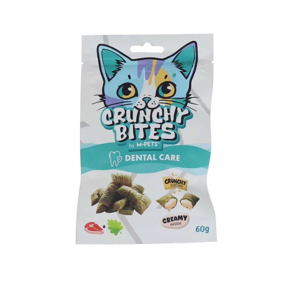 M-PETS CRUNCHY BITES DENTAL CARE FONKSİYONEL KEDİ ÖDÜLÜ 60GR