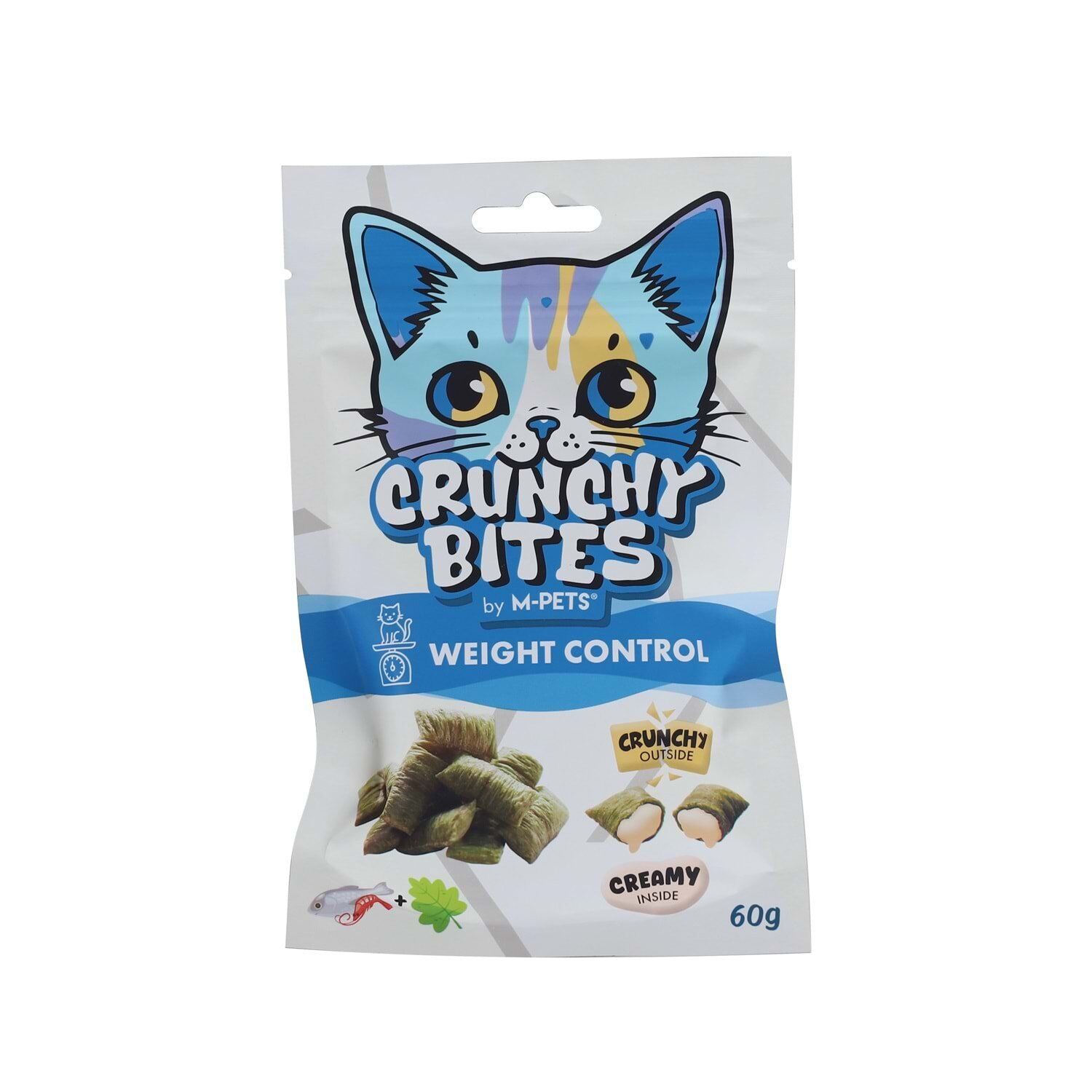 M-PETS CRUNCHY BITES WEIGHT CONTROL FONKSİYONEL KEDİ ÖDÜLÜ 60GR