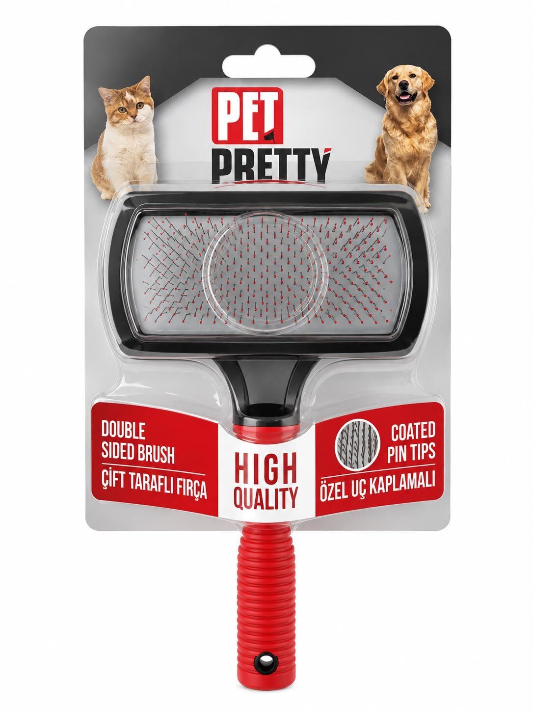 PET PRETTY HİGH QUALİTY ÇİFT TARAFLI TARAK
