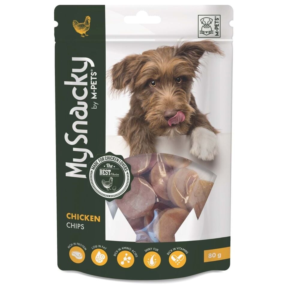 M-PETS CHICKEN CHIPS KÖPEK ÖDÜLÜ 80GR
