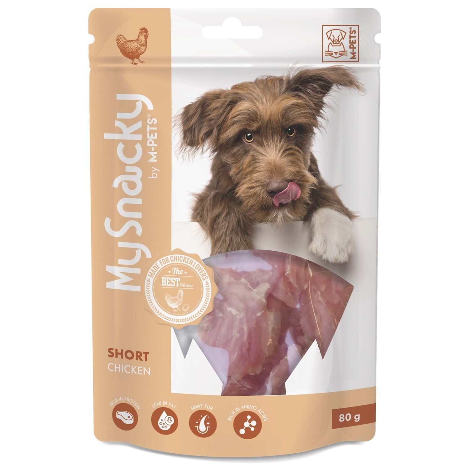 M-PETS MY SNACKY SHORT CHICKEN KÖPEK ÖDÜLÜ 80GR