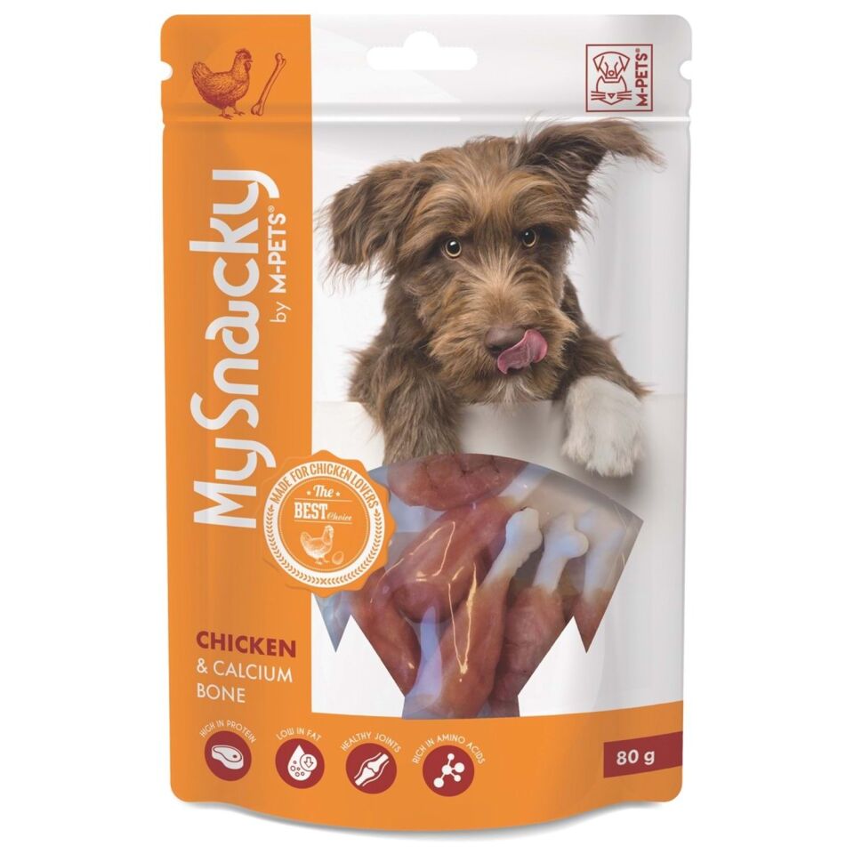 M-PETS MY SNACKY CHICKEN & CALCIUM BONE KÖPEK ÖDÜLÜ 80GR