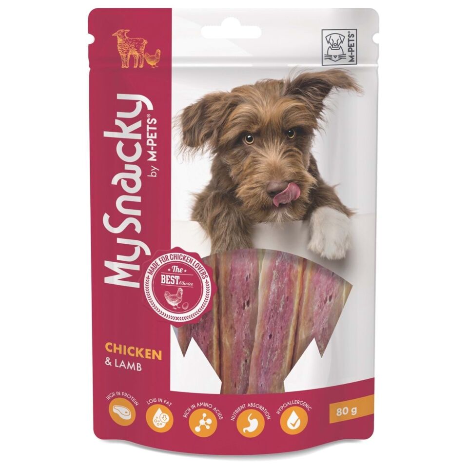 M-PETS MY SNACKY CHICKEN & LAMB KÖPEK ÖDÜLÜ 80GR