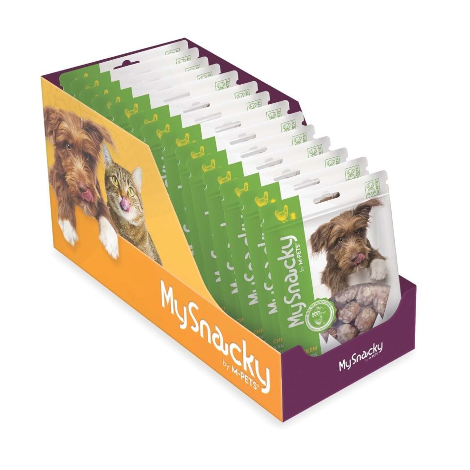 M-PETS MY SNACKY CHICKEN & RAWHIDE BALLS KÖPEK ÖDÜLÜ 80GR