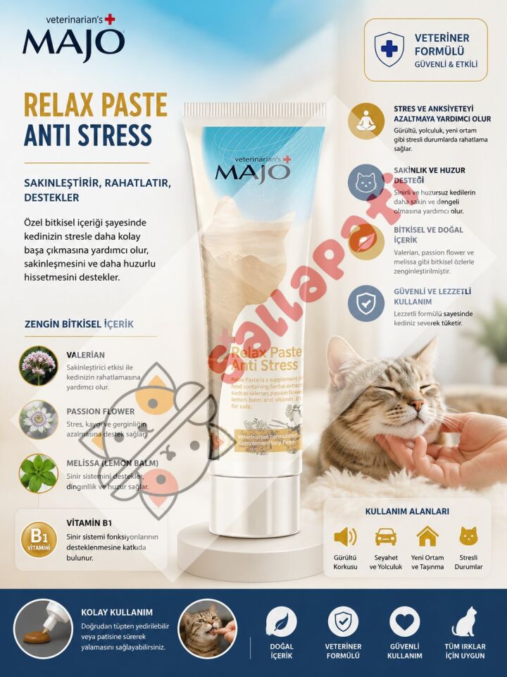 Majo Kedi Relax Sakinleştirici Pasta 100ML