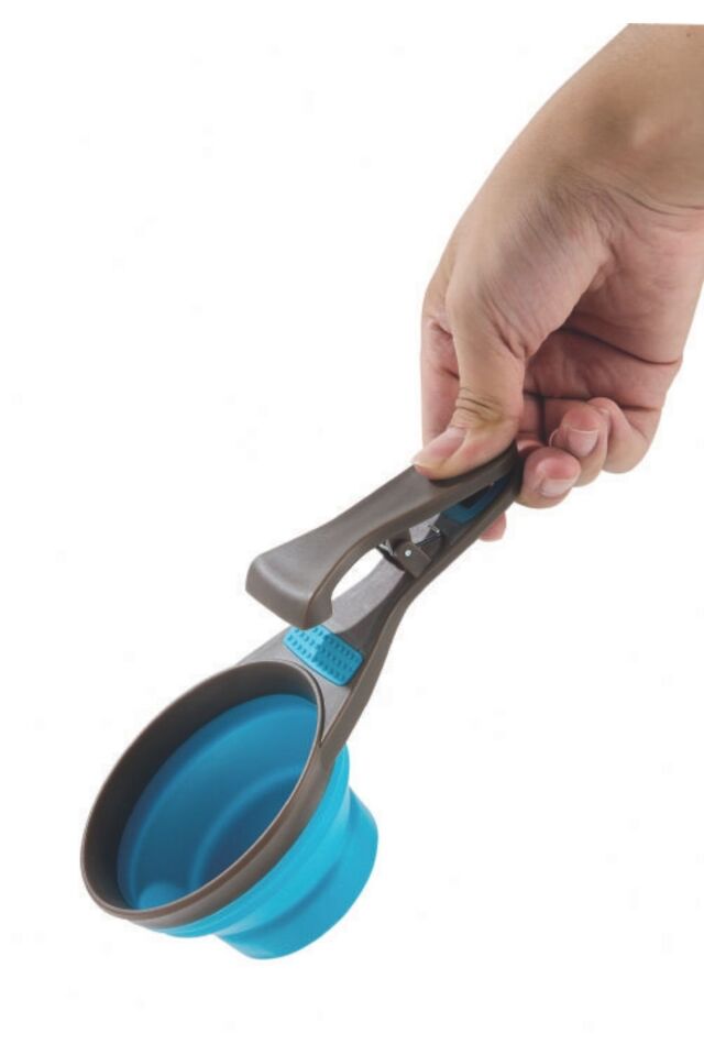 M-PETS CUIZI 3in1 FONKSİYONEL MAMA ÖLÇÜ KABI 237ML BLUE