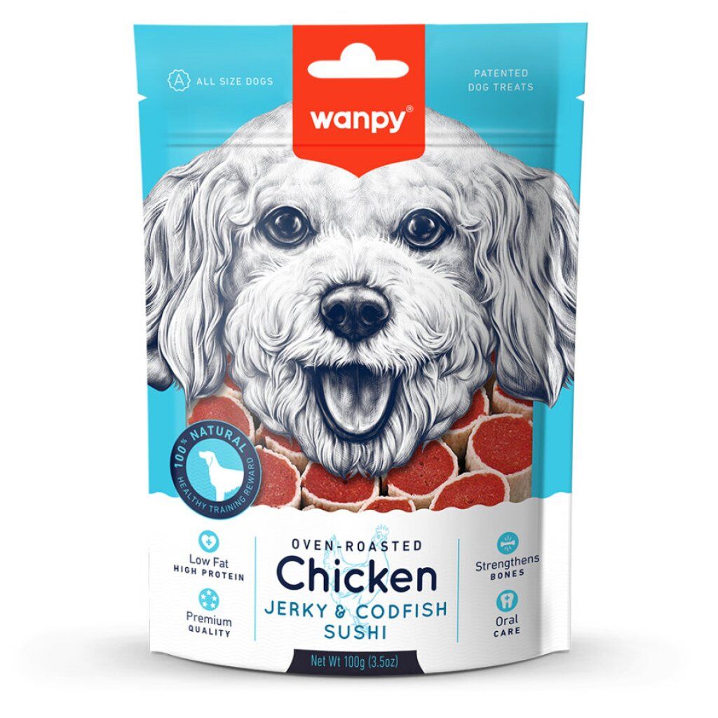 Wanpy Tavuklu&Morina Balıklı 100 gr Köpek Ödülü