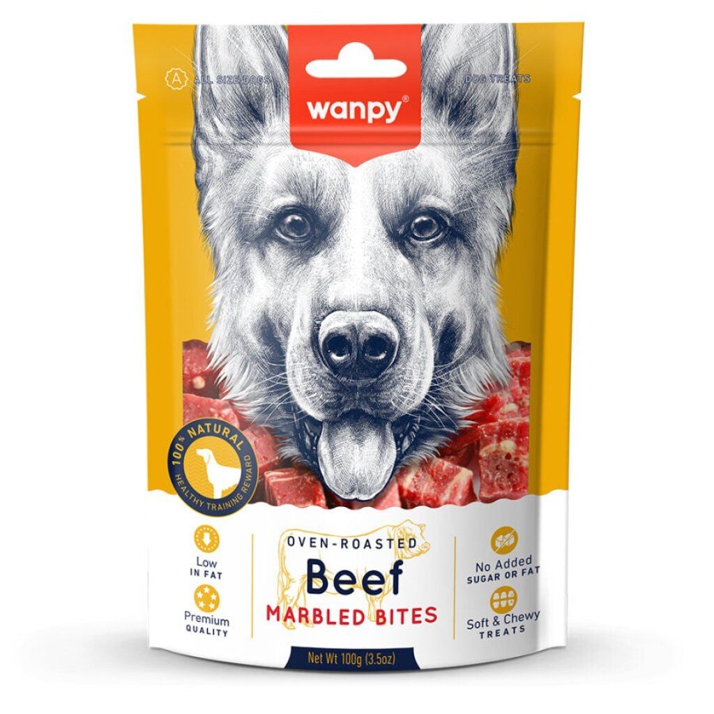 Wanpy Marbled Köpek Ödül Et Parçaları 100 g
