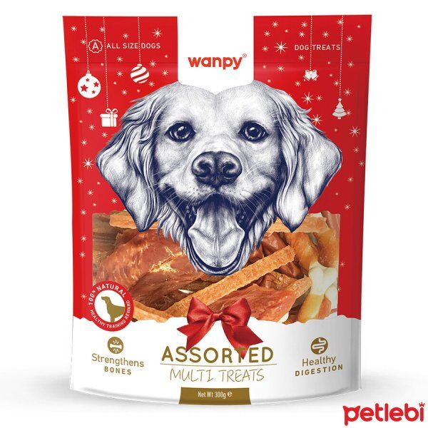 Wanpy Karışık Yılbaşı Köpek Ödülü 300 g