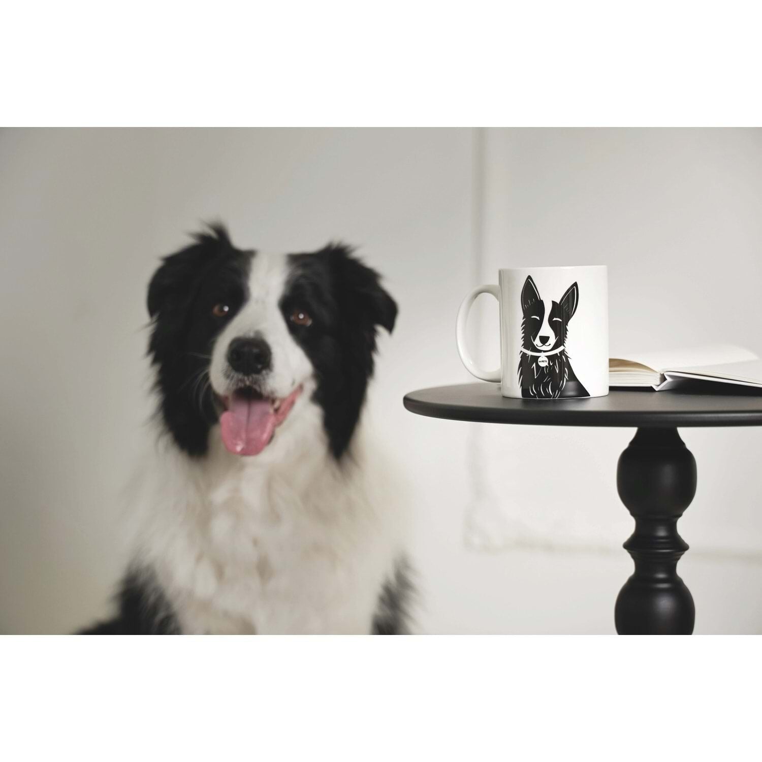 M-PETS PETJOY LUNA KUPA 350ML SİYAH&BEYAZ