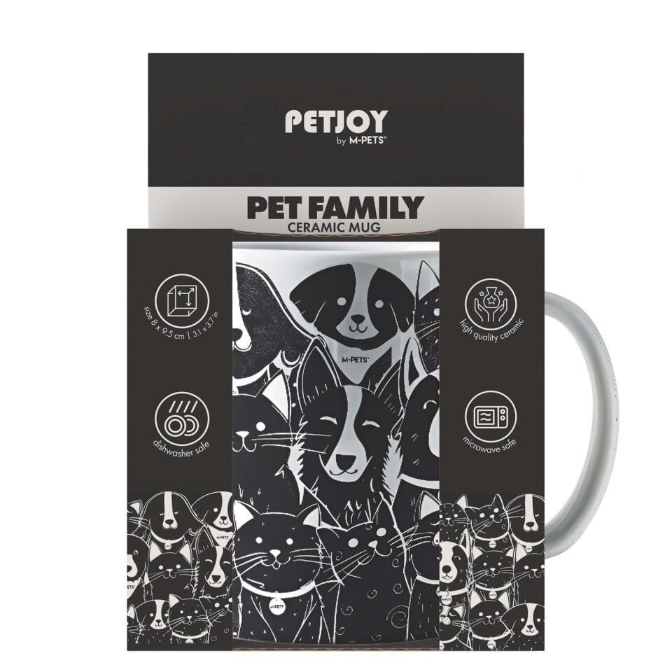 M-PETS PETJOY PETFAMİLY KUPA 350ML MULTİCOLOR
