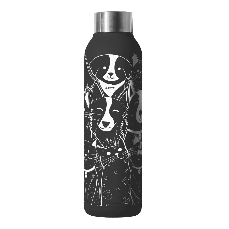 M-PETS PETJOY PURRFECT PETFAMİLY TERMOS 500ML SİYAH&BEYAZ