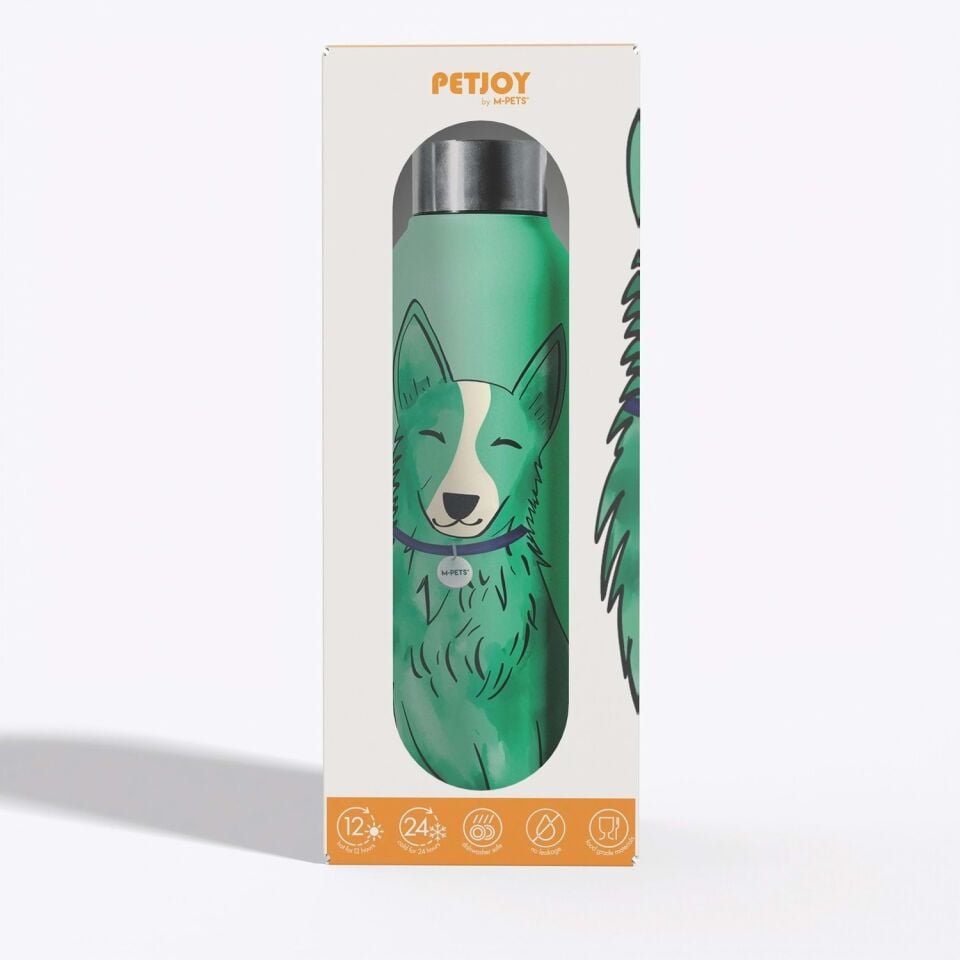 M-PETS PETJOY PURRFECT LUNA TERMOS 500ML GREEN