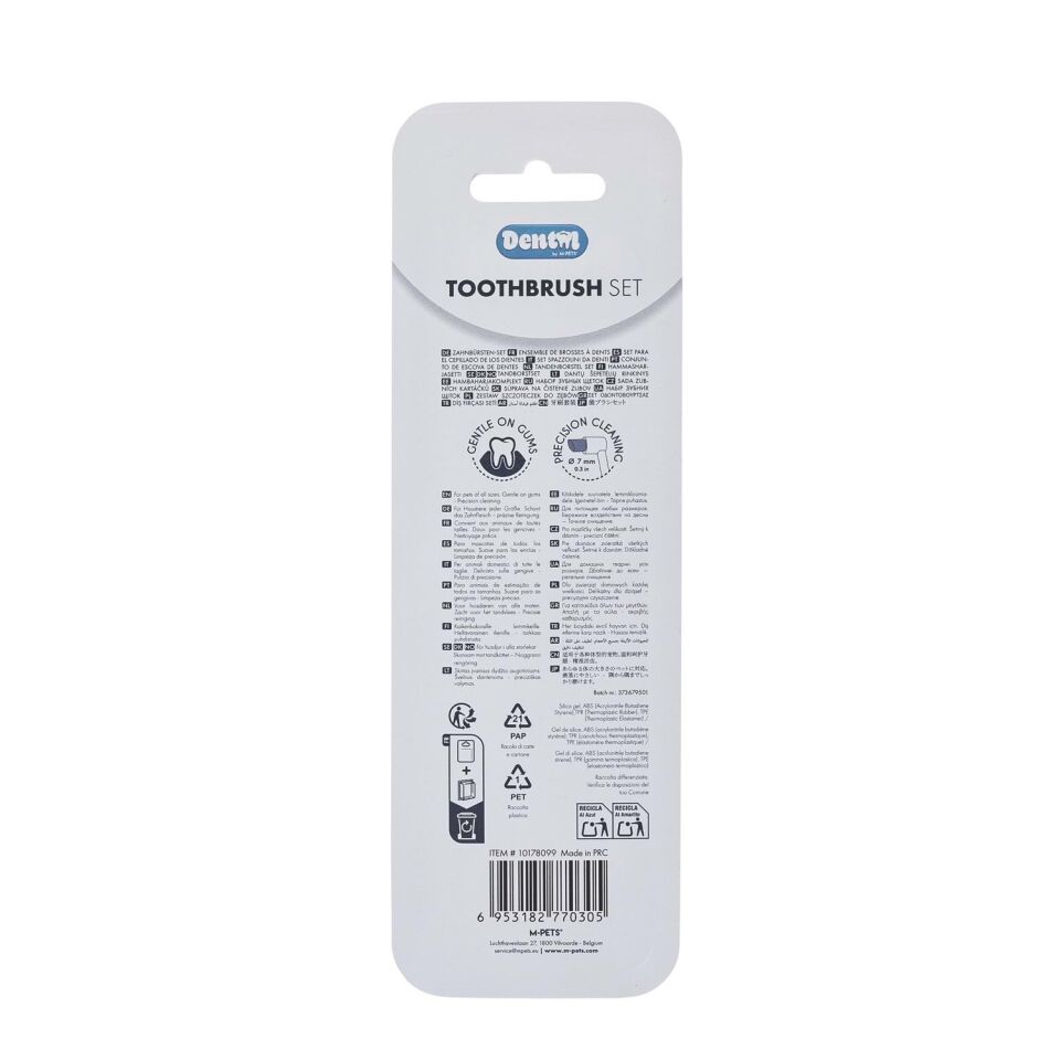 10178099 M-PETS DENTAL DİŞ FIRÇASI SET 2Lİ