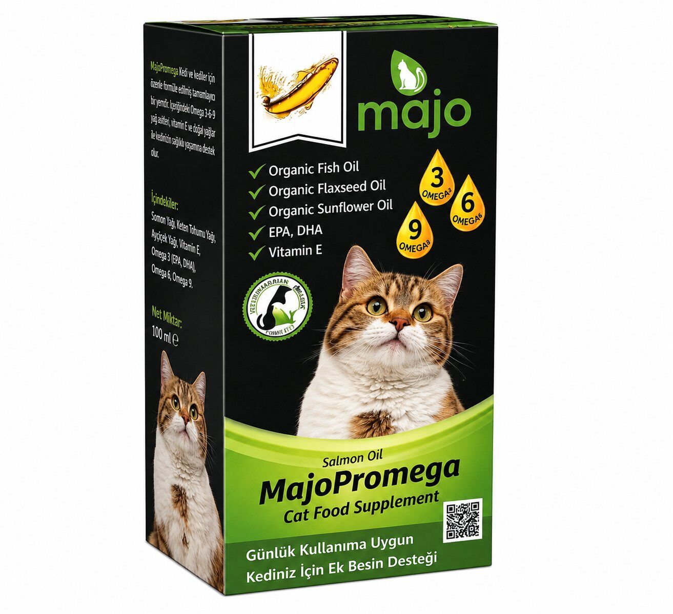 Kedi Balık( Somon) Yağı 100ml