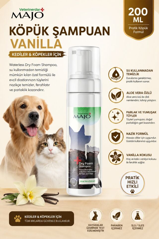 KÖPÜK ŞAMPUAN VANİLLA 200 ML