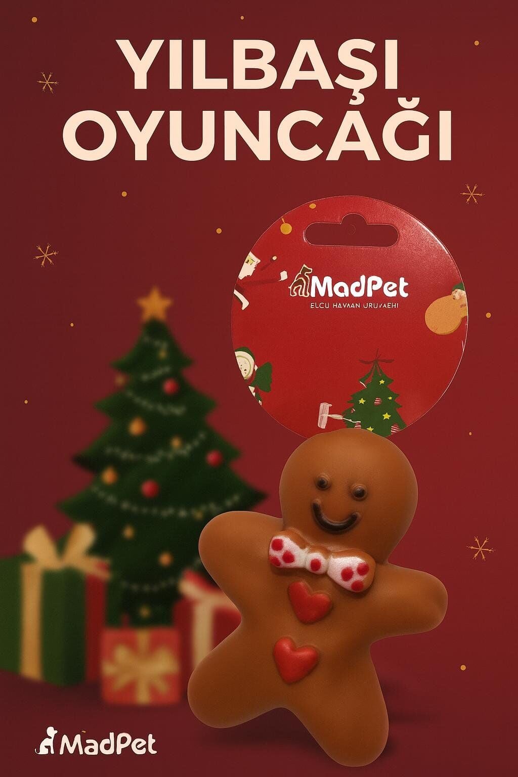 Evcil Hayvan Yılbaşı Konspeti Sesli Bisküvi