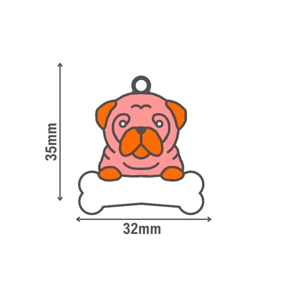MAJO İSİMLİK PUG 35MMX32MM
