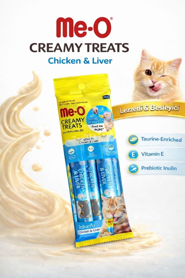ME-O KEDİ TAVUKLU VE CİĞERLİ 15GR X 4