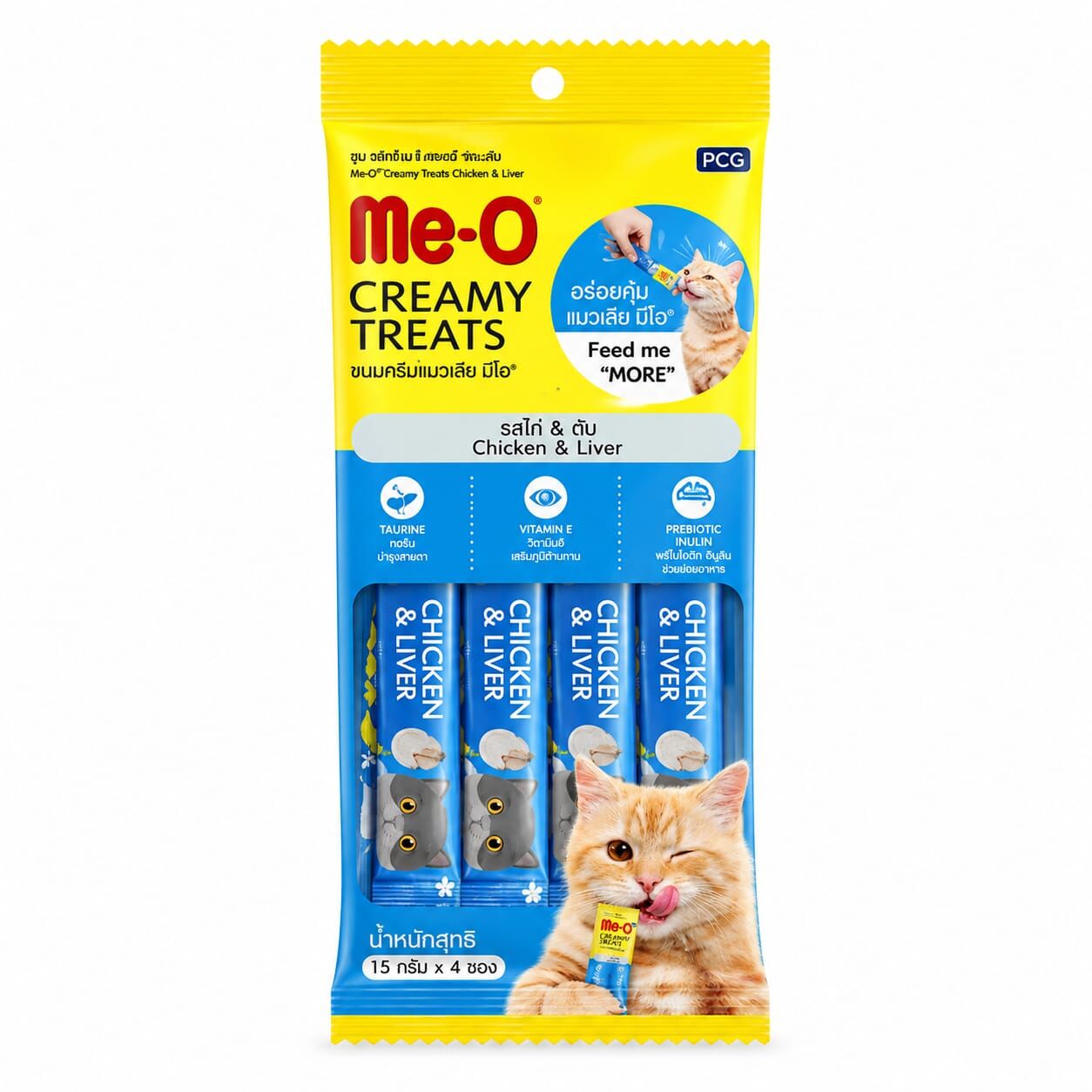 ME-O KEDİ TAVUKLU VE CİĞERLİ 15GR X 4