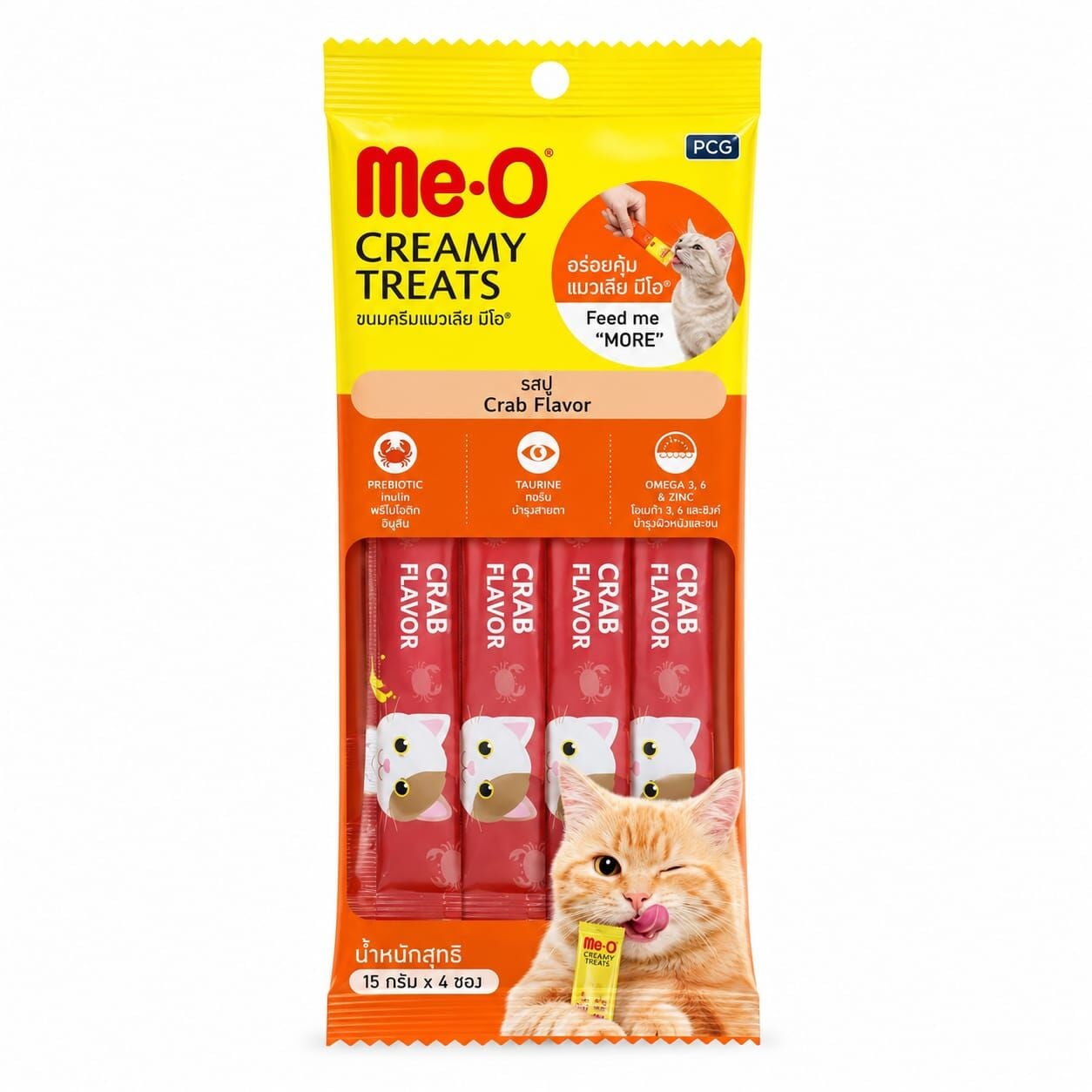 ME-O CREAMY KEDİ YENGEÇLİ PUDİNG 15 GR X 4*