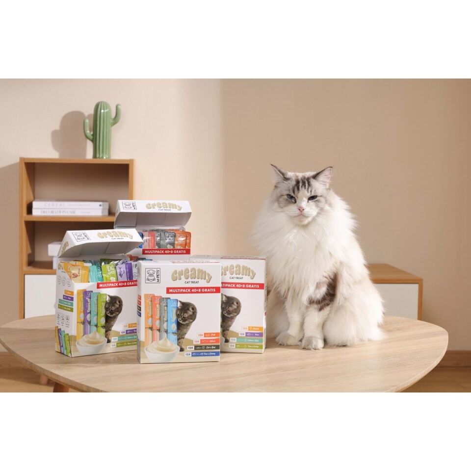 19041699-M-PETS 4 LEZZET KARIŞIK KEDİ CREAMY 40+8 BEDELSİZ 48X15GR