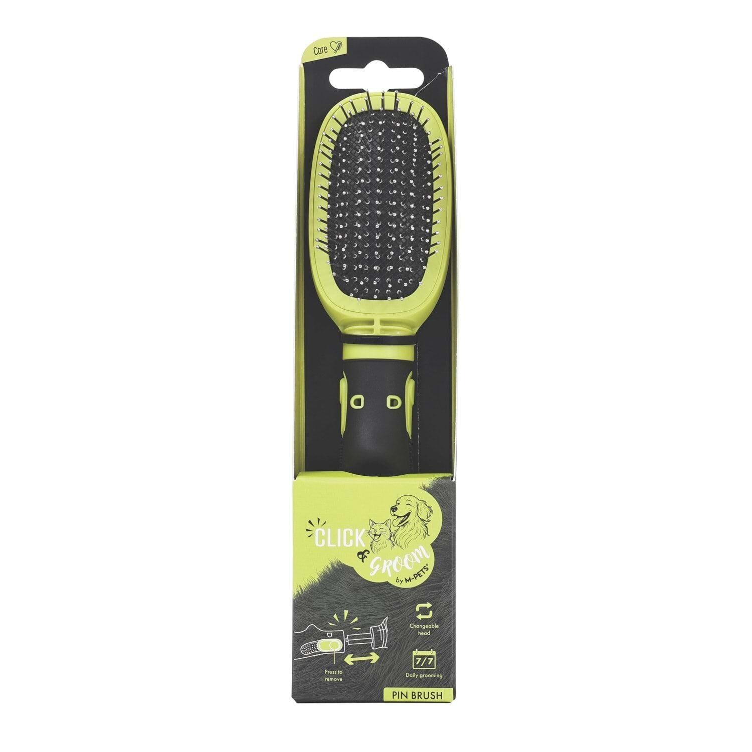 60107199 M-PETS CLICK AND GROOM KEDİ ve KÖPEK MASAJ UCLU FIRÇA